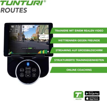 Велотренажер Tunturi FitCycle 50i/70i з LCD-дисплеєм, додатками Zwift і Tunturi Routes, 32 рівня навантаження, сенсором пульсу, для дому, до 150 кг