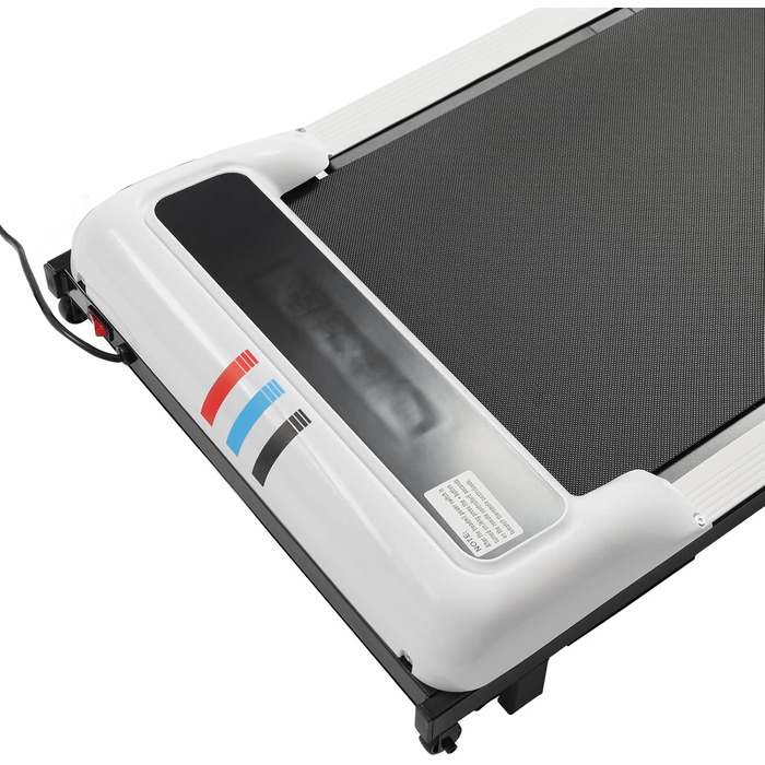 Бігова доріжка Walking Pad для дому та офісу, компактна, з LCD-дисплеєм і пультом, під стіл, біла