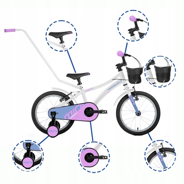 Дитячий велосипед Tabou MINI LITE, 16 дюймів, багатоколірний