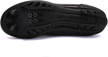 Жіночі велотуфлі для гірського велосипеда, зручні MTB-туфлі для занять у приміщенні, сумісні з SPD педалями (2 болти) з клітами, білі (36 EU, чорний)