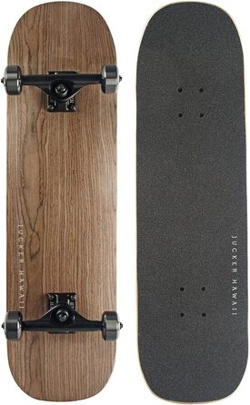 Скейтборд JUCKER HAWAII NUHA 8.5 Black – вуличний і круїзер, клен з горіхом, для початківців і досвідчених