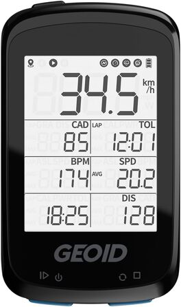Велокомп'ютер GEOID CC500 GPS з 2,5-дюймовим екраном, бездротовий велотахометр з Bluetooth, Ant+, водонепроникний IPX6, сумісний із датчиками швидкості, каденсу та потужності