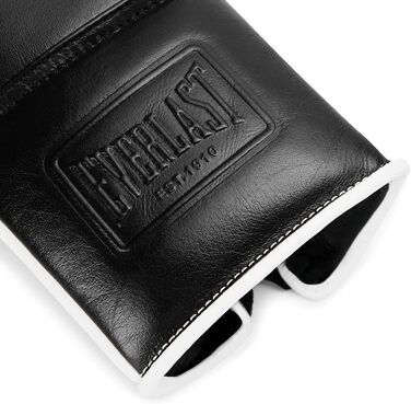 Боксерські рукавички Everlast Powerlock OG Pro зі шнурівкою, 16 oz, чорно-білі