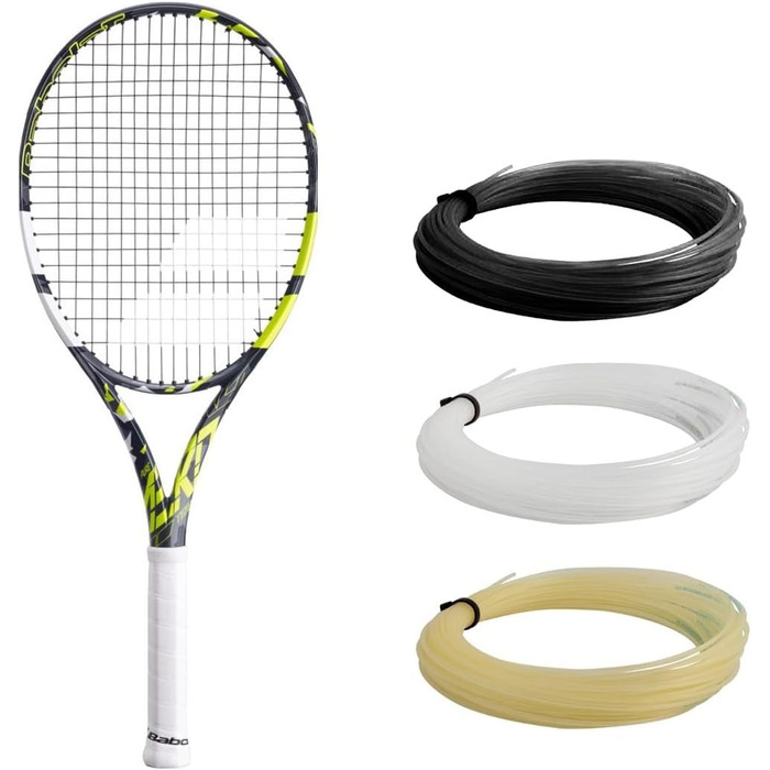 Тенісна ракетка Babolat Pure Aero Team U Nc, 36, жовто-чорна, мультиколір