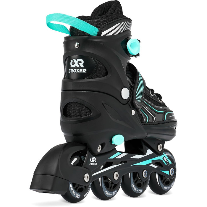 Дитячі ролики Croxer 3-в-1 (35-38) Black/Mint, регульовані