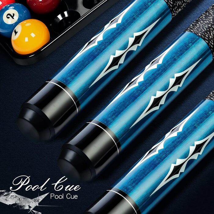 Набір для більярду Teekerwan 147 см, 538,6/567 г, 13 мм наконечник, тверде дерево, канадський клен, професійний кий для більярду 570 мл