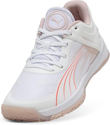 Жіночі кросівки PUMA Accelerate Turbo W+ для залу, 37 EU, білий, червоний, рожевий кварц, альпійський сніг