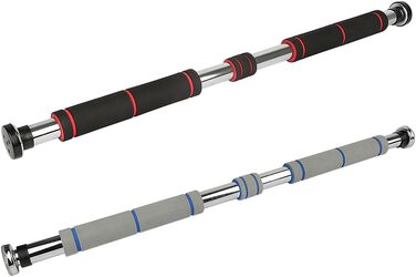 Турнік для дверей Klimmzugstange: регульований, 80-130 см, 150 кг, сірий