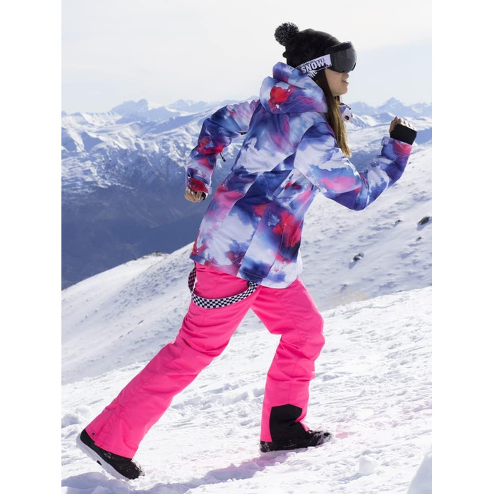 Комплект зимового одягу HOTIAN Daen: водонепроникний, вітронепроникний, для катання на лижах, сноуборді та туризму (XS, 3white+black)