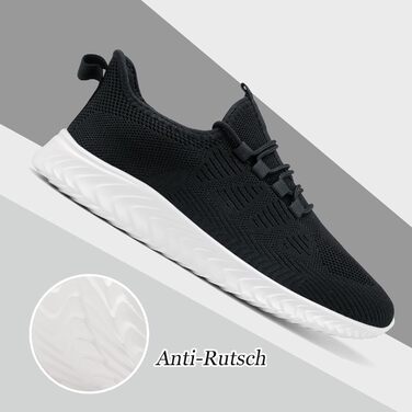 Жіноче взуття: кросівки, кеди, спортивне взуття, бігові кросівки, фітнес-взуття, тенісні кросівки, туристичне взуття, повсякденне взуття, біле (37 EU, I Чорний)