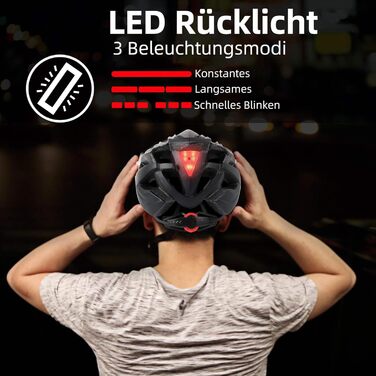 Велошолом Shinmax з візором і магнітною захисною окулярою, з LED підсвічуванням, регульований, для чоловіків і жінок, для MTB і шосе, безпечний, дихаючий