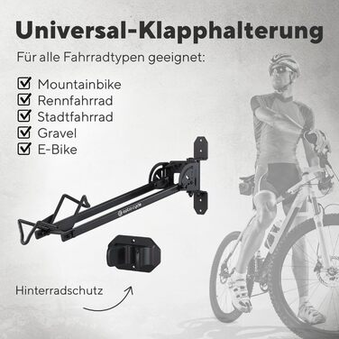 Настінна підставка для велосипеда Optio Cycle | Металева стійка для зберігання велосипеда в гаражі