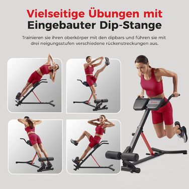 Roman Chair Sunny Health & Fitness: Складний тренажер для пресу та спини, регульований нахил, для дому