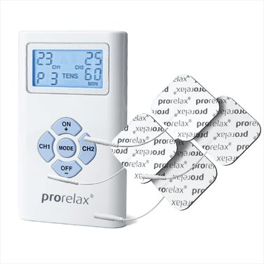 Prorelax TENS/EMS Duo: електростимулятор для терапії болю та м'язового росту | 2 терапії в одному пристрої