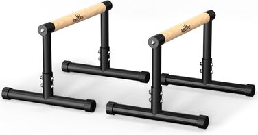 Стойка для віджимань та підтягувань RELIFE Calisthenics Black-3. Регульована висота, для занять вдома та в залі.