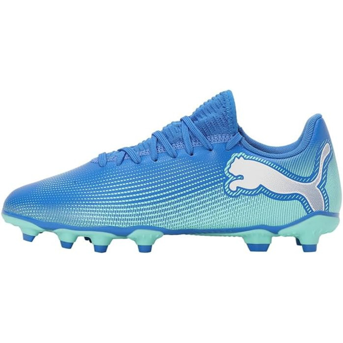 Дитячі футбольні кросівки PUMA Hyperlink Blue Mint Puma White, 28 EU