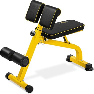 Регульована компактна лавка BODYRHYTHM для силових тренувань, гіперекстензія, прес, спина, універсальна фітнес-лава