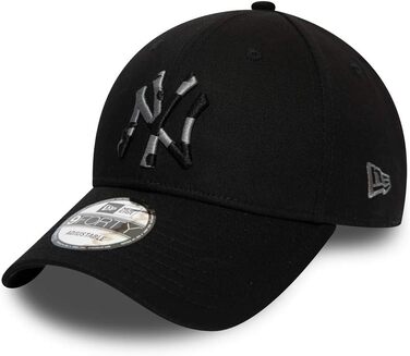 Кепка New Era New York Yankees 9forty Adjustable Camo Infill, розмір універсальний, чорний