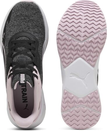 Крос-тренажери PUMA Disperse Xt 4 Knit для унісекс, 46 EU, чорний, рожевий, білий