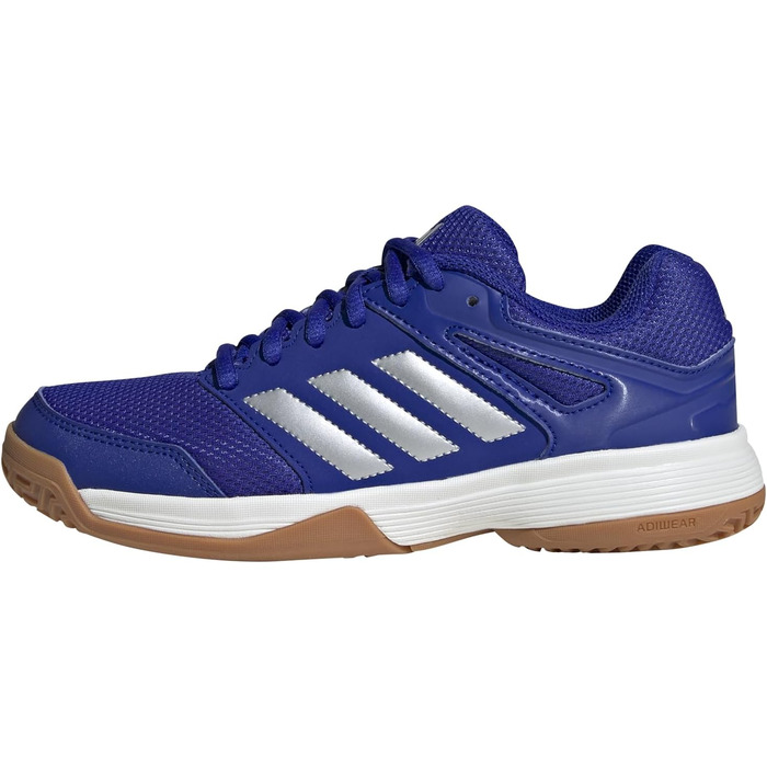 Дитячі кросівки adidas Speedcourt Indoor - унісекс, розмір 38 2/3 EU, кольори: Lucid Blue, Silver Metallic, Gum