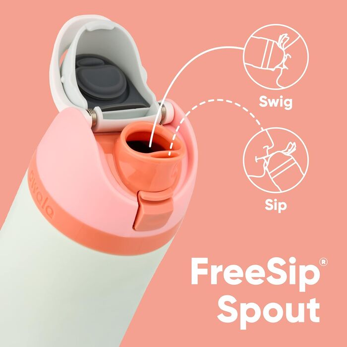 Термобутилка Owala FreeSip з нержавіючої сталі, 1,2 л, зі соломинкою, BPA-free, для спорту, подорожей та школи, колір Denim