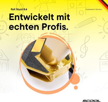 S'COOL Скутер для фристайлу – дитячий та міський скутер для дітей та підлітків (Золотий)