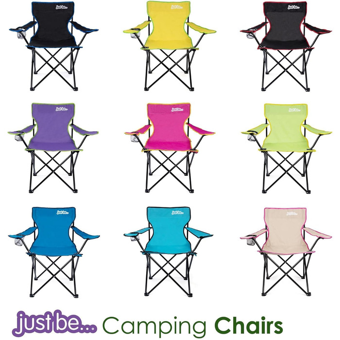 Крісло для кемпінгу, складане рибальське крісло з підлокітниками та тримачем для напоїв, блакитне