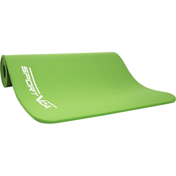 Килимок для йоги SportVida з нековзким покриттям - NBR, 180 x 60 x 1 см, для дому, з сумкою, фітнес, 6 кольорів