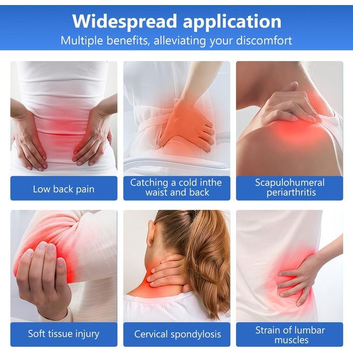 EMS TENS пристрій для терапії болю, 3-в-1 масажер, апарат електростимуляції для зняття болю. 24 програми масажу, 2 канали, 8 електродів