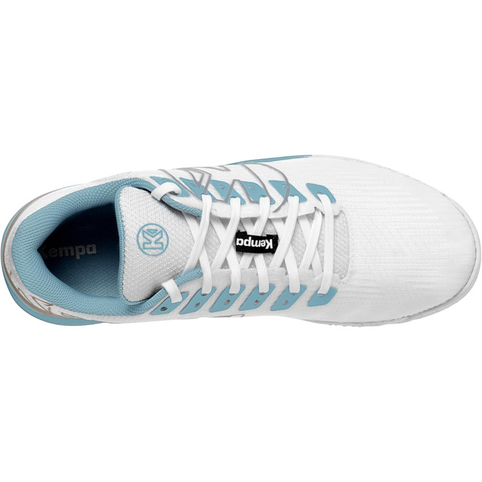 Кемпа Атака Про 2.0 - Кросівки для гандболу, білі/аква, 36 EU