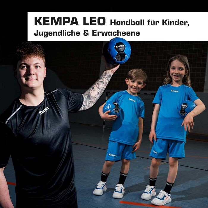 М'яч для гандболу Kempa Leo | Дитячий та дорослий, для тренувань та гри | Розміри 0-3