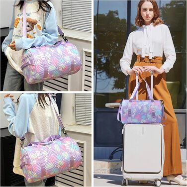 Спортивна сумка з єдинорогом, унісекс (фіолетовий)