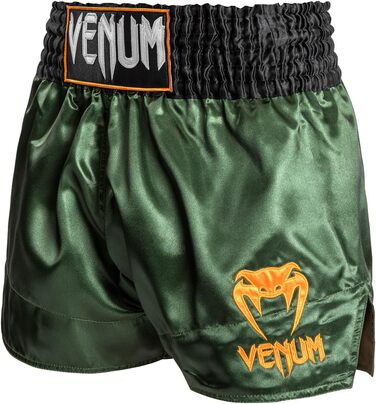 Шорти для тайського боксу Venum Classic Muay Thai (Зелений/Чорний/Золотий, M Slim)