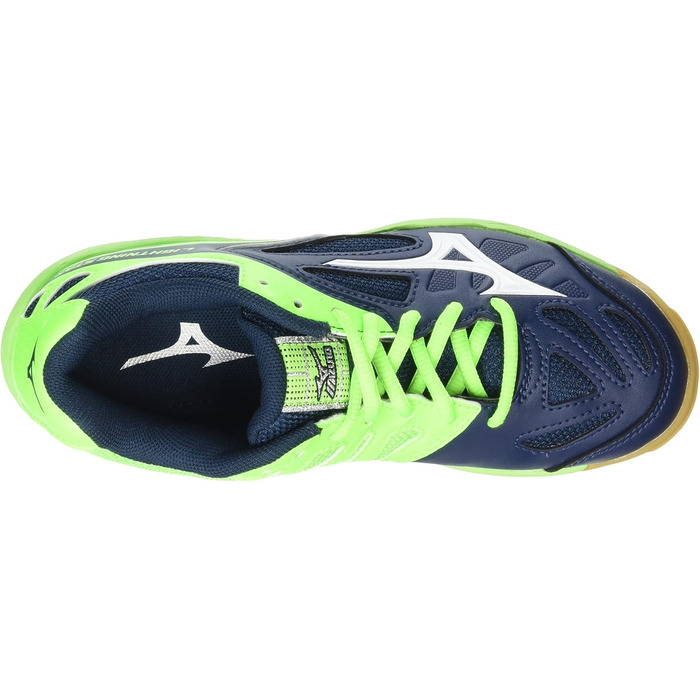 Дитячі спортивні кросівки Mizuno Lightning Star Z2 для залу, розмір 42 2/3 (34 EU), блакитний, білий, зелений