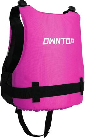 Рятувальний жилет Owntop для дорослих (M/L, 50-70 кг), рожевий - унісекс, для каякінгу, риболовлі, вітрильного спорту та водних видів спорту