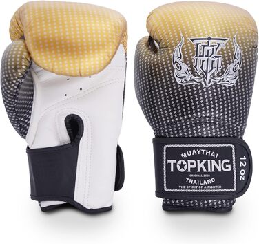 Боксерські рукавички Muay Thai Top King Super Star Air 16oz золоті