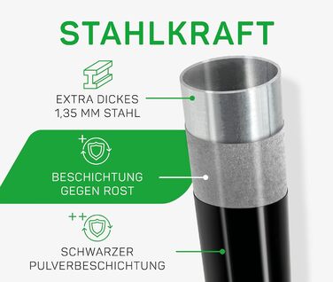 Круглий вуличний батут Salta Comfort Edition ⌀213/305/366см - комплект з захисним покриттям, сіткою та пружинами (TÜV geprüft, чорний/зелений/рожевий)