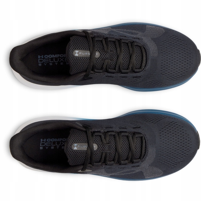 Чоловічі бігові кросівки Under Armour Charged Pursuit 4 Big Logo, чорні, розмір 44