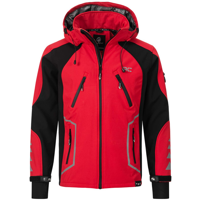 Чоловіча куртка Softshell Rock Creek Outdoor H-230 для активного відпочинку, червона, розмір S