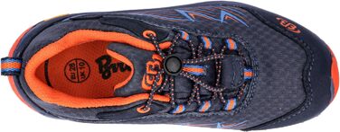 Жіночі кросівки для трейлраннінгу Brütting Chesna Low, 35 EU, антрацит, синій, помаранчевий