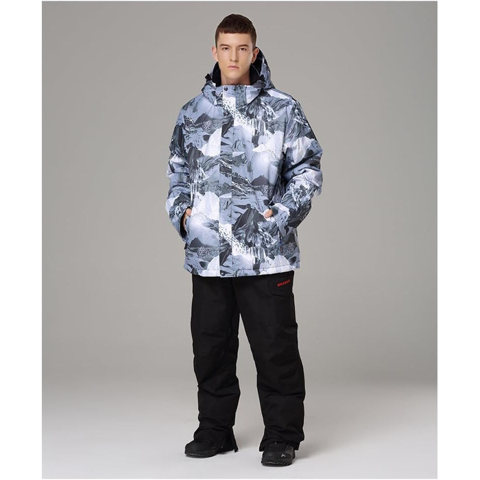 Чоловічий зимовий комбінезон для сноубордингу та катання на лижах. Водонепроникний, вітронепроникний, ізольований. Розмір M, колір блакитний