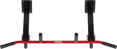 Турнік для стелі NEO SPORT NS-317 із посиленого сталі, 6 нековзних ручок, 98x43x35 см, макс. навантаження 90 кг, для силових вправ