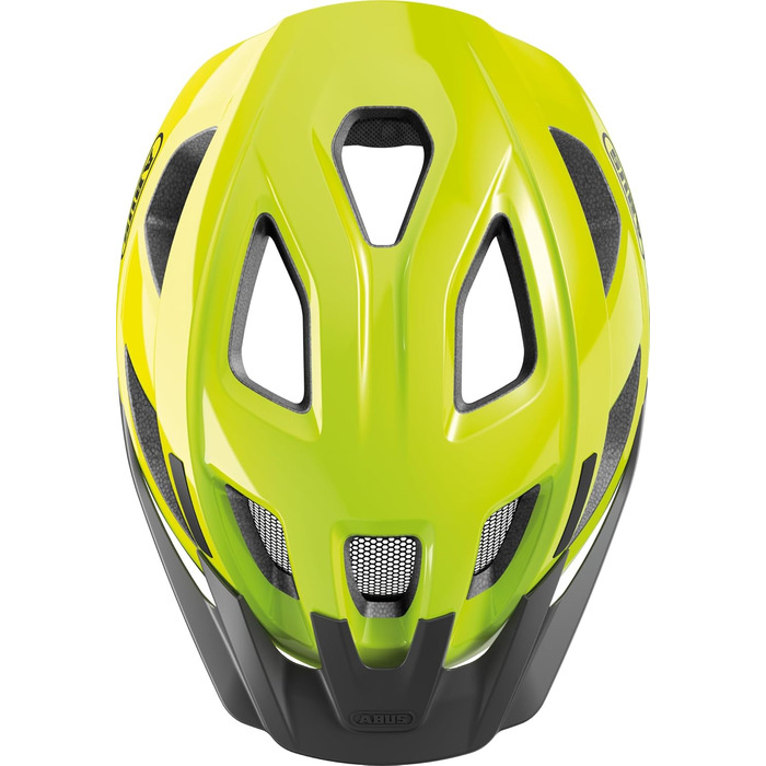 ABUS велосипедний шолом Aduro 3.0 LED з підсвіткою, спортивний міський шолом для дорослих, жовтий (52-58 см)
