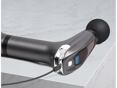 Перкусійний масажер для тіла, спини та ніг — Потужний масажний пістолет (Massage Gun) з 4 насадками
