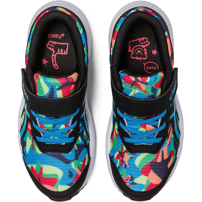 Дитячі кросівки ASICS Contend 8 PS Print - чорний/інзелблау, 35 EU