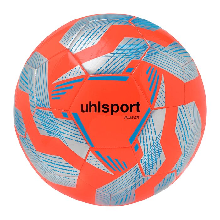 М'яч для футболу Uhlsport Player, червоно-срібний/блакитний, розмір 5