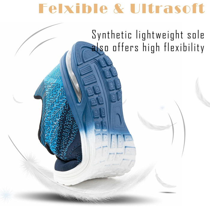 Спортивні кросівки Hitmars для чоловіків та жінок з повітряною подушкою, розмір 36-48 (48 EU, 1 Синій)