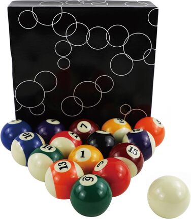 Професійна коробка для більярдних куль, стандартного розміру, повний набір американських більярдних куль (16 кульок), 57,2 мм