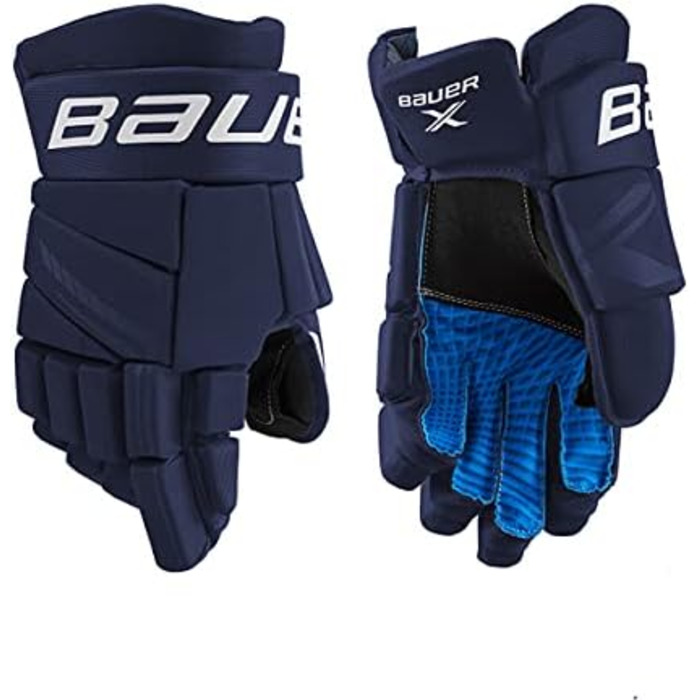 Дитячі хокейні рукавички Bauer S21 X NAVY8, сині