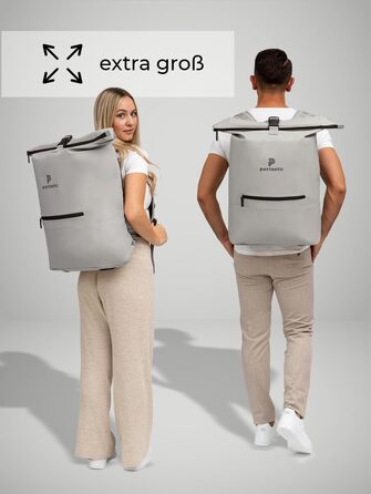 Рюкзак Pactastic Rolltop 70 л, водостійкий, для ноутбука, розширюваний, веганський матеріал, ручна поклажа